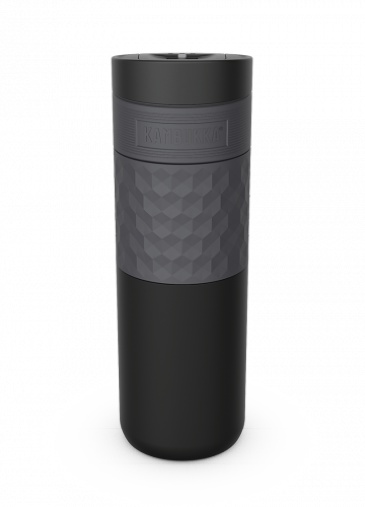 ETNA GRIP ТЕРМО-КРУЖКА 500МЛ С СИЛИКОНОВОЙ ВСТАВКОЙ, ЧЕРНАЯ, Н/СТ, Kambukka